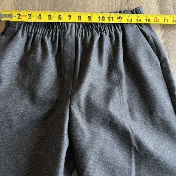 Via Masini 80 Pull on Wool Blend Gray Trousers - Large (size 46 - Picture 9 of 11